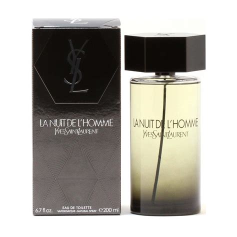 yves saint laurent la nuit de l'homme edt 200 ml|la nuit l'homme eau toilette.